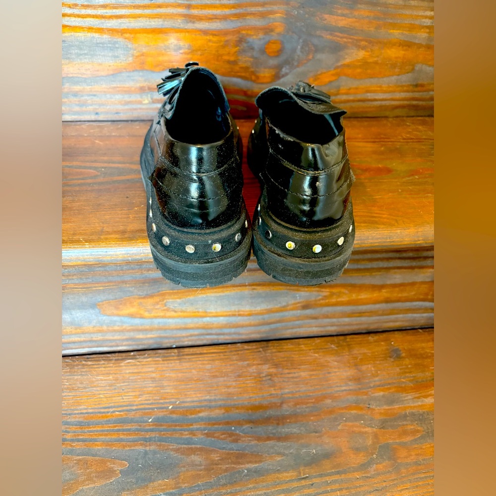 Free People Black Tassel Loafers sz 9 - Picture 4 of 4